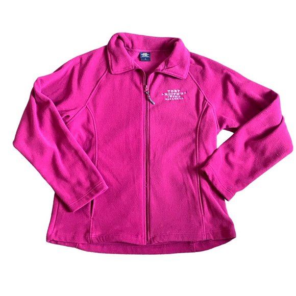 Toby Keith Tops - Toby Keith's 'I Love This Bar' Pink Zip Up Fleece Sweatshirt-Pink-XL-GUC